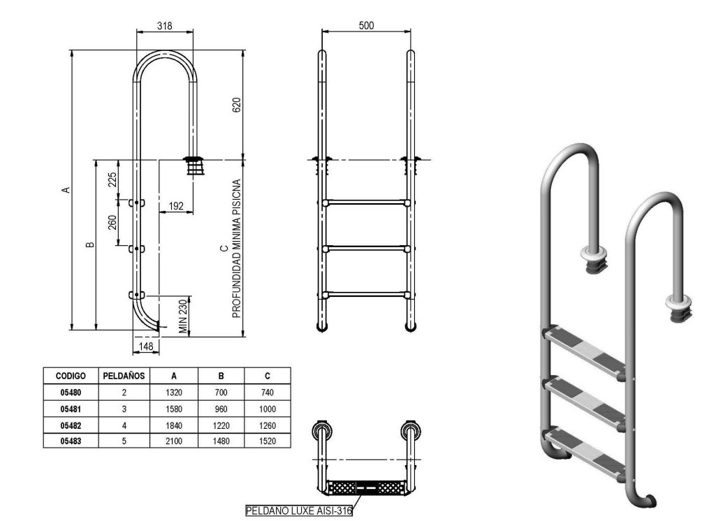 Merdevine muro 316 56c21
